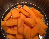 A picture of step 3 of Pumpkin Risotto with Crispy Bacon.