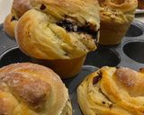 Φωτογραφία βήματος 9 της συνταγής Cruffins με φουντούκια και πραλίνα φουντουκιού με σοκολάτα υγείας