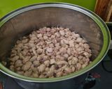 Hình bước làm 1 của món Hành phi, tóp mỡ và mỡ hành phi để ăn dần