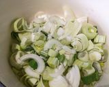 A picture of step 2 of Creamy leek and potato soup.