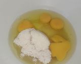 A picture of step 1 of Basbousa #4weekschallenge #Idulfitrirecipescontest.