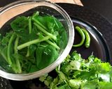 A picture of step 2 of Creamy Palak paneer.