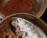 A picture of step 1 of Finger millet/Ragi manni.