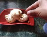 A picture of step 21 of Raj bhog icecream with butter scotch crunches.
