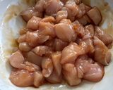 A picture of step 2 of Chicken egg fried rice.