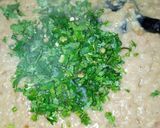 A picture of step 10 of Arabian Harissa.