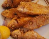 A picture of step 6 of Red Mullet with Cornmeal.