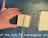 A picture of step 5 of Tofu sandwich with pork and prawn.