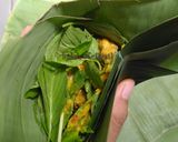 Foto langkah ke 4 dari resep Pepes ayam simpel.