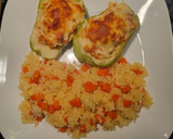 Foto del paso 9 de la receta: Chayotes Rellenos con Arroz blanco y salsa de Champiñones