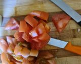 A picture of step 2 of Tomato and onion relish.