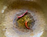 A picture of step 2 of Besan ki Kadhi.