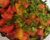 गाजर मटर की सब्जी (gajar matar ki sabzi recipe in Hindi) रेसिपी चरण 3 फोटो