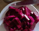 A picture of step 2 of Dragon fruit and Banana Breakfast Pink Smoothie.