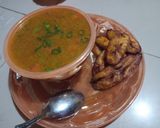 A picture of step 1 of Hungry rice soup #paten accha.