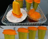 A picture of step 7 of Mango Popsicles and Lemon cum Orange Flavoured Glucon-The Cubes.