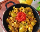 स्वीट कॉर्न शिमला मिर्च की सब्जी(sweet corn capsicum dry sabji recipe in Hindi) रेसिपी चरण 4 फोटो