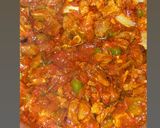 A picture of step 4 of Beef stew with potatoes and green peas.