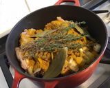 Une image de l'étape 10 de Chevreau mariné façon créole aux oignons,épices,citron et herbes aromatiques.