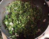A picture of step 2 of Palak kofta curry.