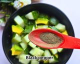 A picture of step 3 of Cucumber-Avocado Salad.