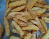 A picture of step 2 of Honey Chilli Potatoes.