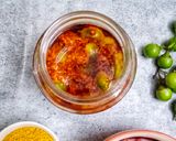 A picture of step 4 of Gunda /Lasoda Pickle.