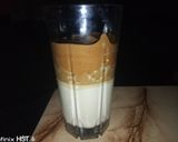 A picture of step 4 of Dalgona coffee.
