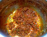 A picture of step 3 of Pressure cooker pav bhaji in 25 minutes.