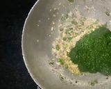 A picture of step 4 of Sarso ka Saag.