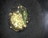 A picture of step 2 of Daal Saag.