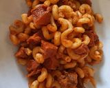 A picture of step 2 of Pasta with Creamy Marinara Sauce.