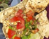 A picture of step 5 of Paapad ka salad.