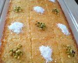 Foto langkah ke 5 dari resep Basbousa - Semolina Cake.