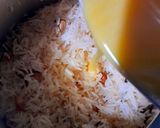 A picture of step 9 of Zafrani Pulao.