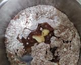 A picture of step 1 of Dark chocolate Cake.