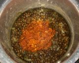 A picture of step 4 of Masoor dal.