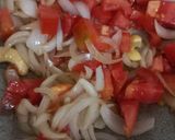 A picture of step 2 of Veg. Patiala.