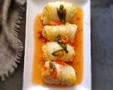 Foto langkah ke 5 dari resep Sawi Putih Gulung Isi Tahu.