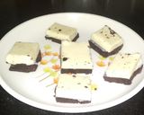 A picture of step 3 of Chocolate burfi.