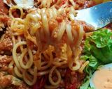 Gambar langkah 10 resipi Mee Rojak Ayam.