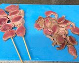 A picture of step 4 of Japanese Yakitori (焼鳥 skewer-grilled chicken) ①.