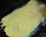 A picture of step 4 of Stuffed Moong dal Khandvi.