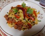Pas rețetă Tagliatelle cu carne presată 3 fotografie
