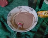 A picture of step 5 of Chocolate dripping cake.