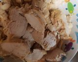 A picture of step 4 of Chicken breast on a bed of sauted apples and onions.
