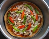 A picture of step 8 of Healthy Wheat thin crust Pizza (without yeast).