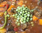 A picture of step 4 of Beef Caldereta.
