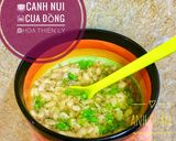 Hình bước làm 3 của món Canh Nui Cua đồng hoa thiên lý