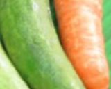 A picture of step 1 of Carrot and cucumber dip.
